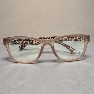 Kenneth Jay Lane Stylish Leopard Print Reading Glasses 1.5